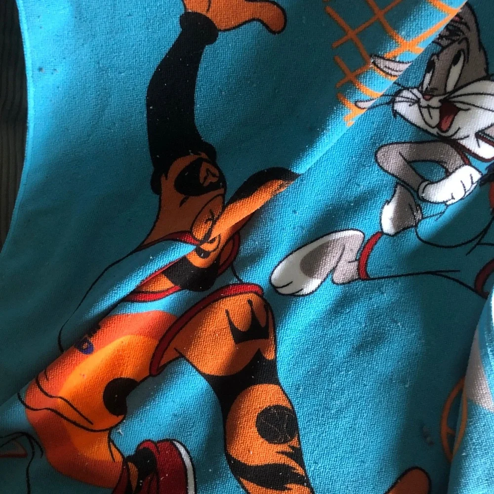 Looney Tunes Graphic Tee — Turquoise & Orange
